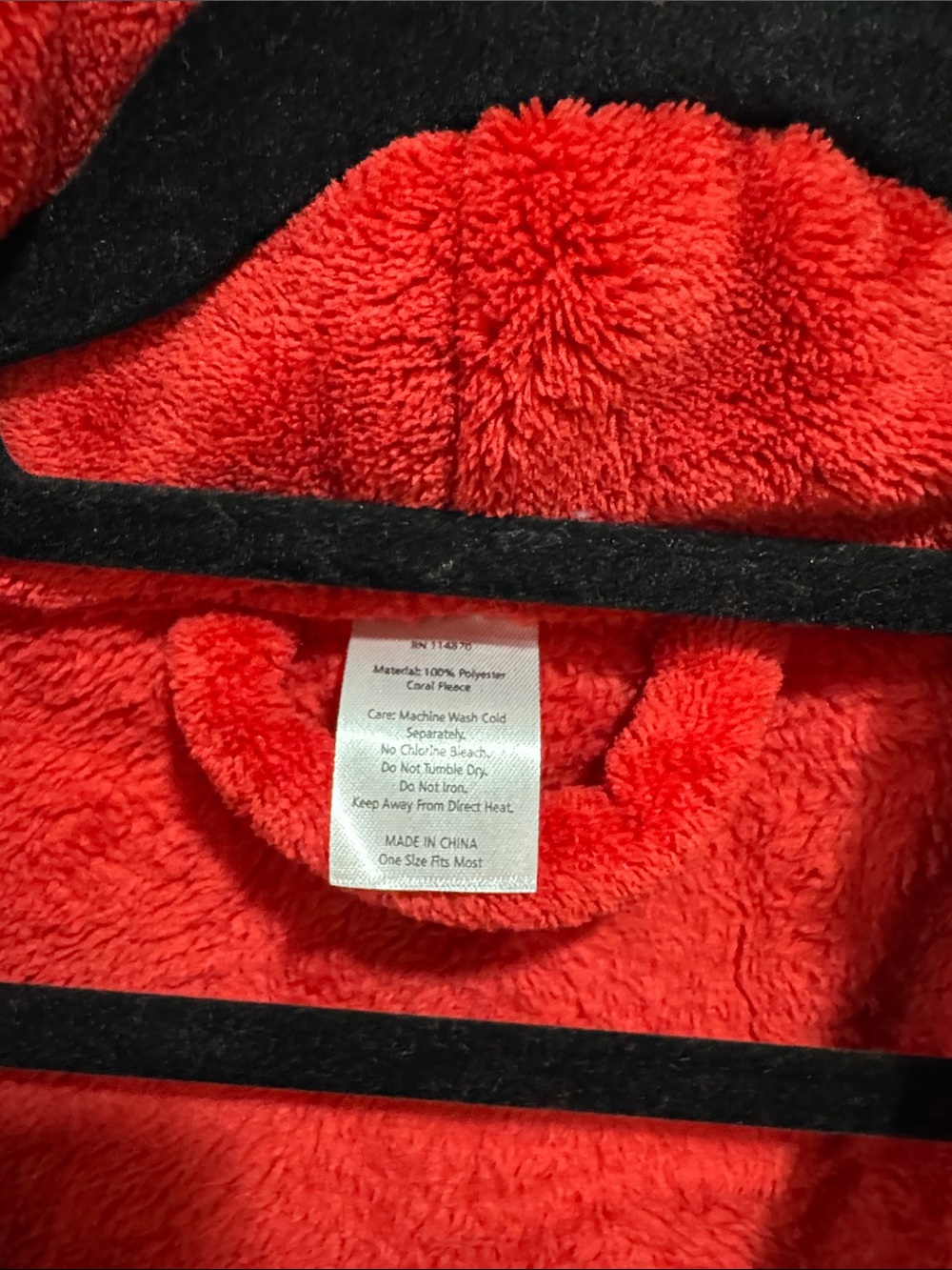 Luxury Spa Robe - Deep Red - Picture 6 of 8